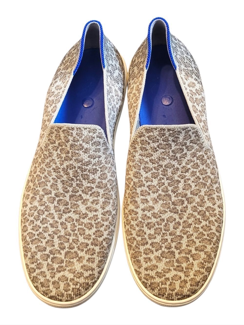 Rothy's Leopard Print Slip-On Knit Casual Shoes Size 10.5